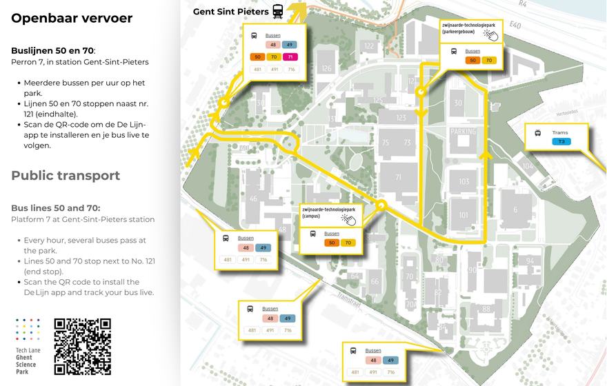 TLGSP - Campus Ardoyen - Bereikbaarheidsfiche openbaar vervoer